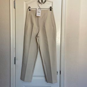 NWT, Zara, size S, beige, classic pants